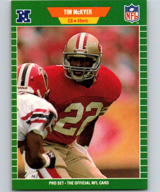 1989 Pro Set #380 Tim McKyer 49ers NFL Football