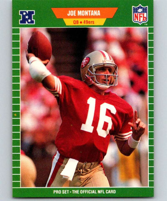 1989 Pro Set #381 Joe Montana 49ers NFL Football