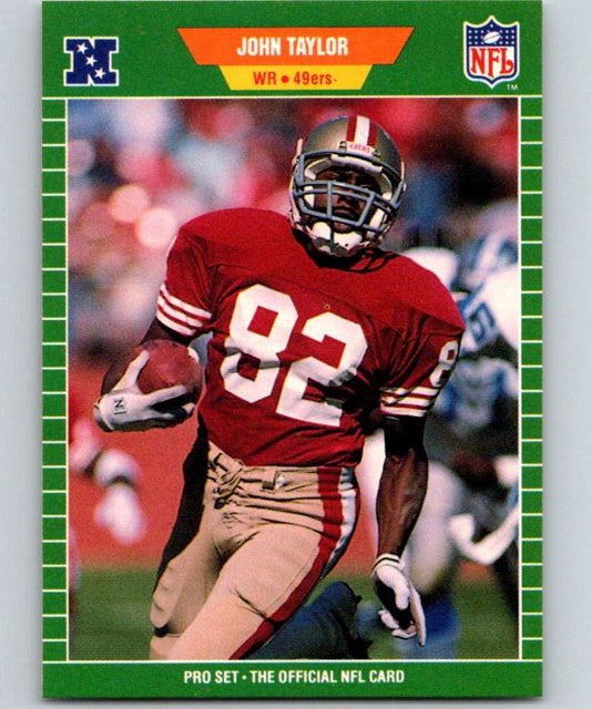1989 Pro Set #384 John Taylor RC Rookie 49ers NFL Football
