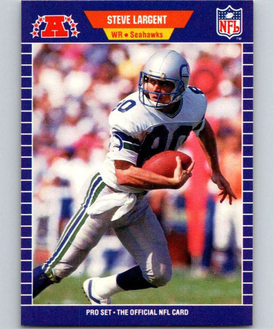 1989 Pro Set #396 Steve Largent Seahawks NFL Football Image 1