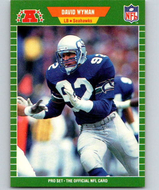 1989 Pro Set #407 David Wyman Seahawks NFL Football Image 1
