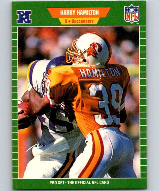 1989 Pro Set #412 Harry Hamilton Buccaneers NFL Football Image 1