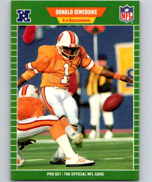 1989 Pro Set #414 Donald Igwebuike Buccaneers NFL Football