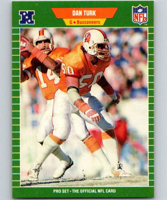 1989 Pro Set #415 Dan Turk Buccaneers NFL Football Image 1