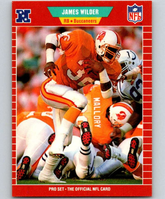1989 Pro Set #420 James Wilder Buccaneers NFL Football