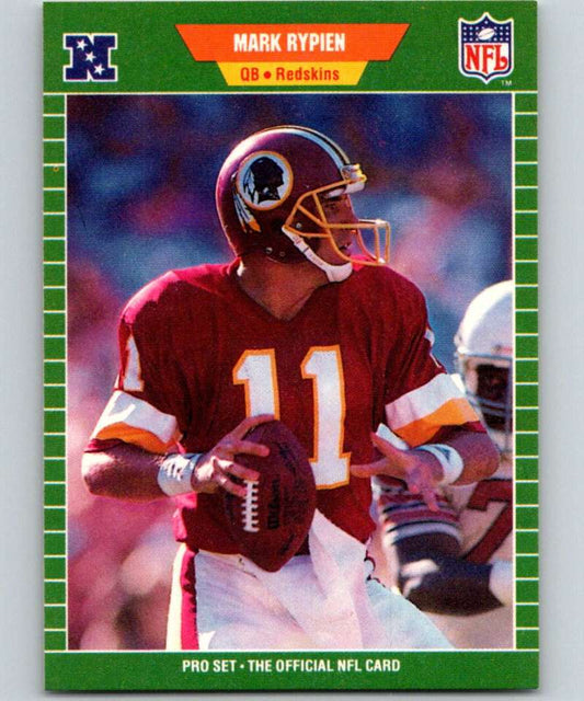 1989 Pro Set #434 Mark Rypien RC Rookie Redskins NFL Football