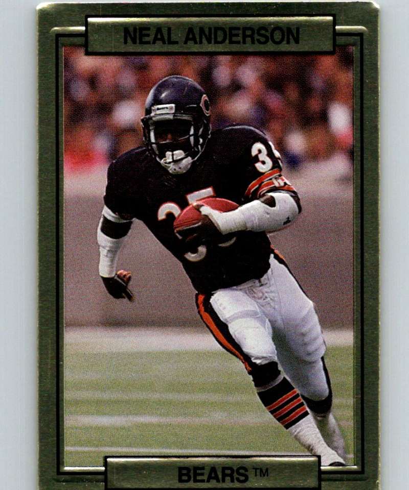1989 Action Packed Test #1 Neal Anderson Bears NFL Football Image 1