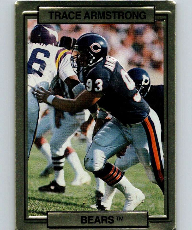 1989 Action Packed Test #2 Trace Armstrong Bears NFL Football Image 1