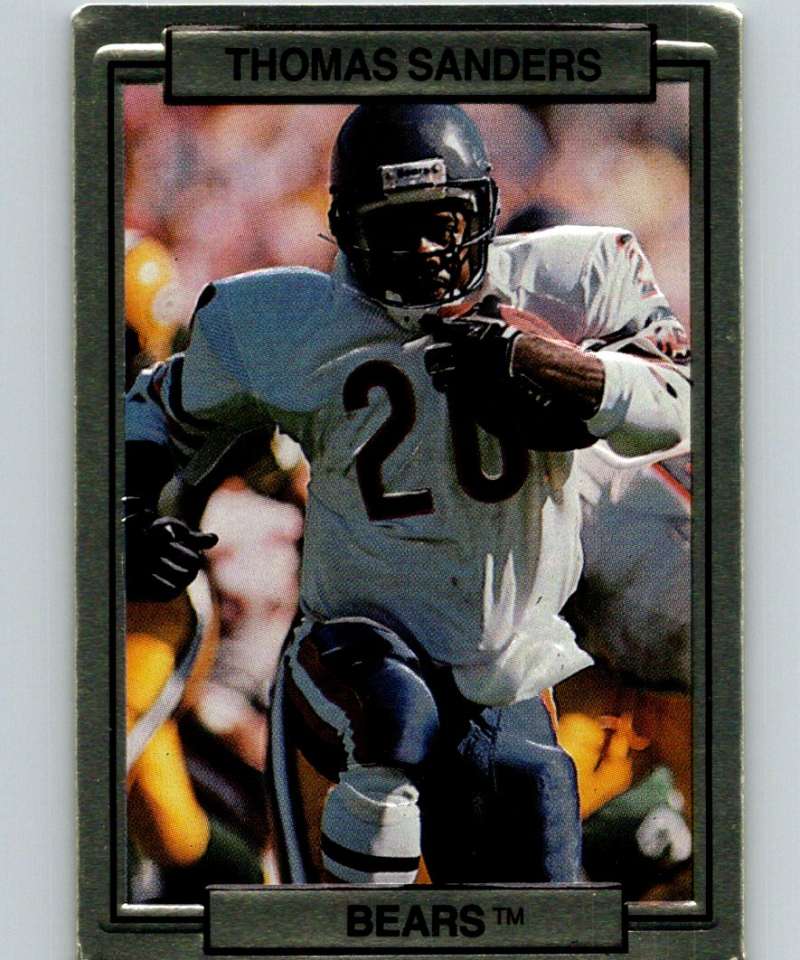 1989 Action Packed Test #8 Thomas Sanders Bears NFL Football Image 1