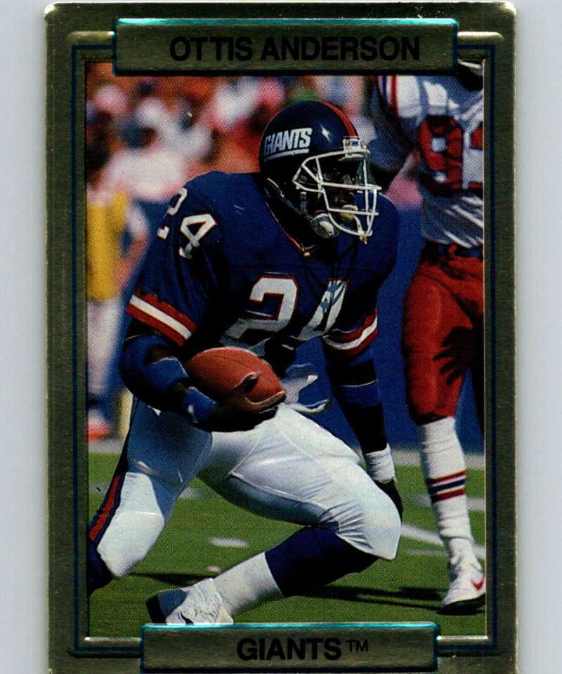1989 Action Packed Test #12 Ottis Anderson NY Giants NFL Football Image 1