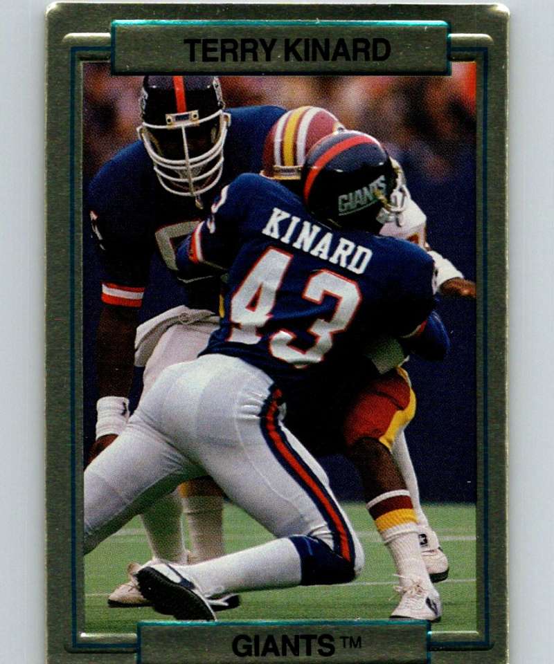 1989 Action Packed Test #14 Terry Kinard NY Giants NFL Football Image 1