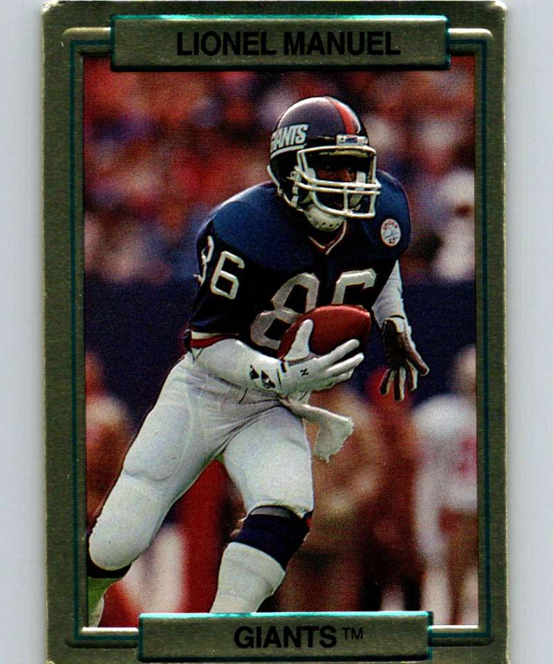 1989 Action Packed Test #15 Lionel Manuel NY Giants NFL Football Image 1