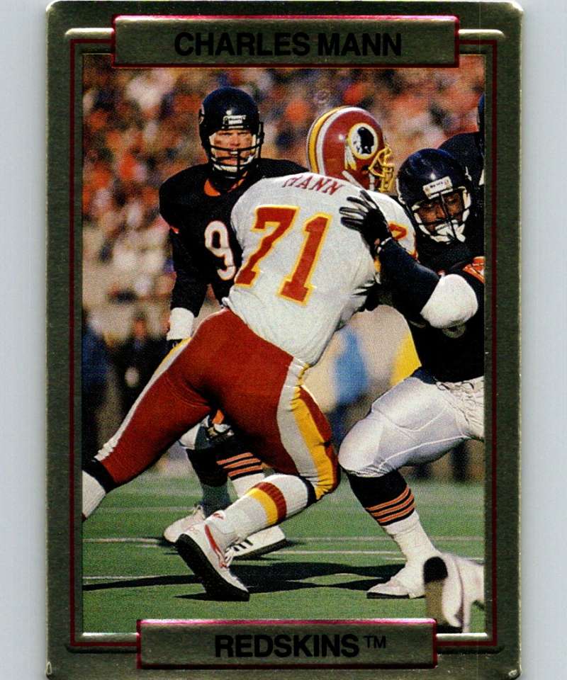 1989 Action Packed Test #24 Charles Mann Redskins NFL Football Image 1
