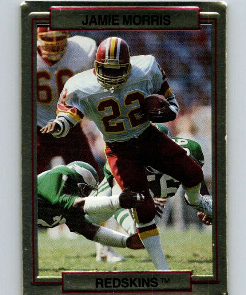 1989 Action Packed Test #27 Jamie Morris Redskins NFL Football Image 1