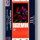1990 Pro Set Super Bowl 160 #7 SB VII Ticket NFL Football Image 1