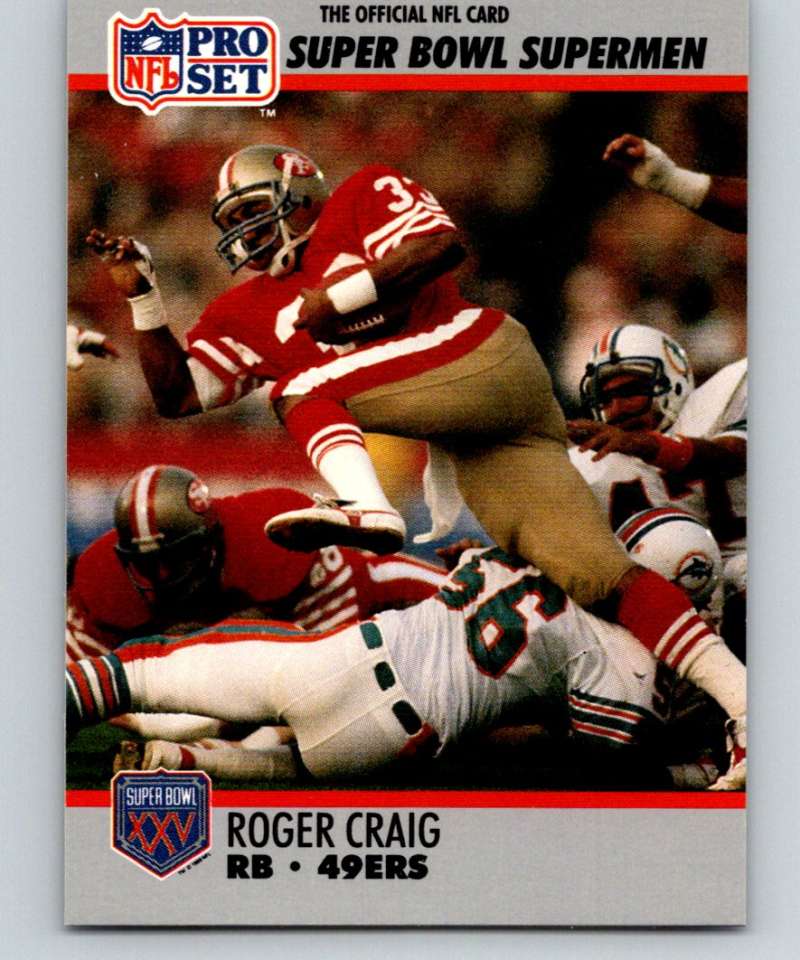 1990 Pro Set Super Bowl 160 #39 Roger Craig 49ers NFL Football Image 1