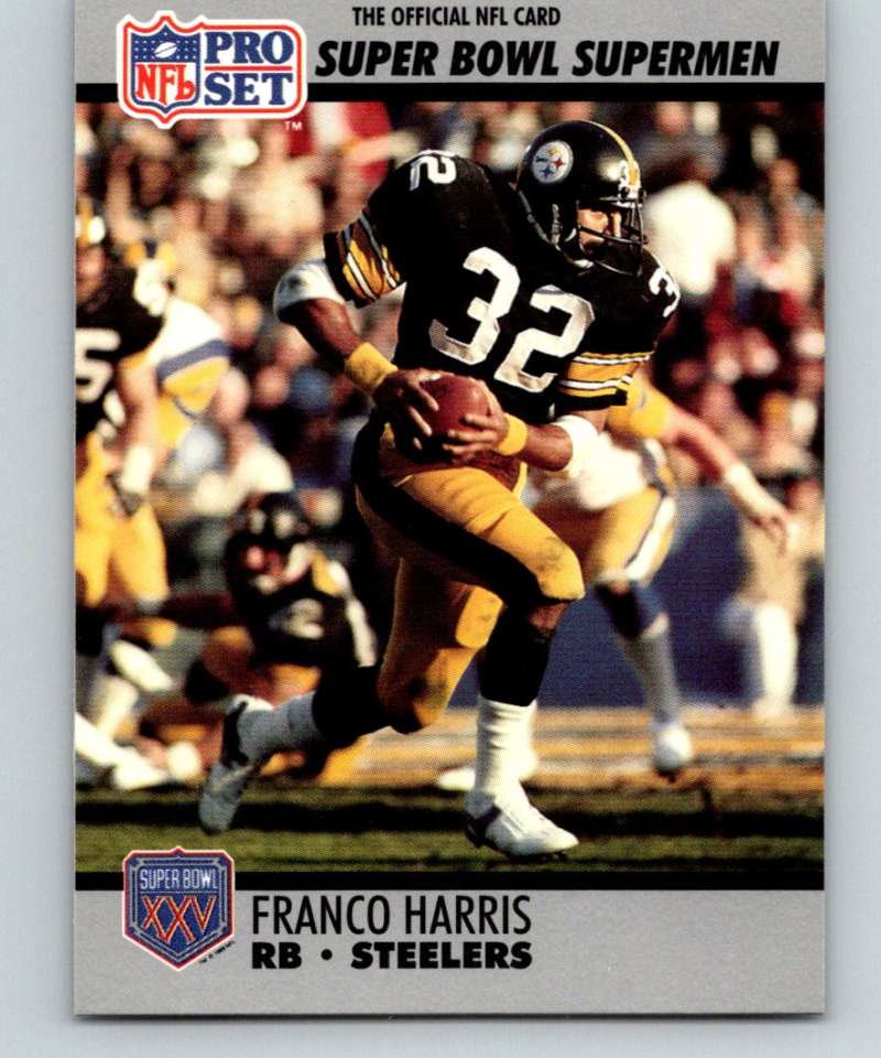 1990 Pro Set Super Bowl 160 #41 Franco Harris Steelers NFL Football