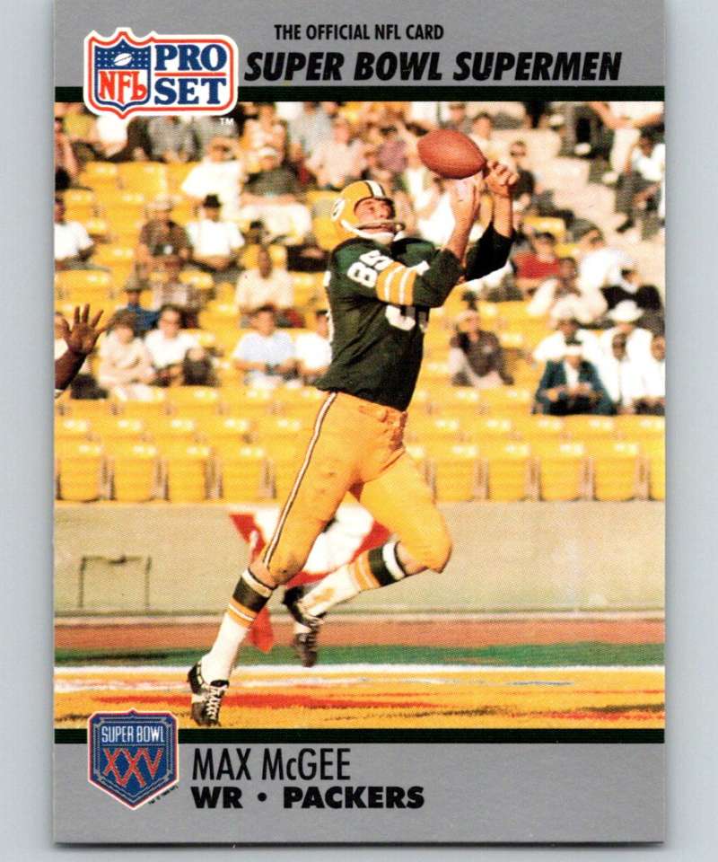 1990 Pro Set Super Bowl 160 #47 Max McGee Packers NFL Football
