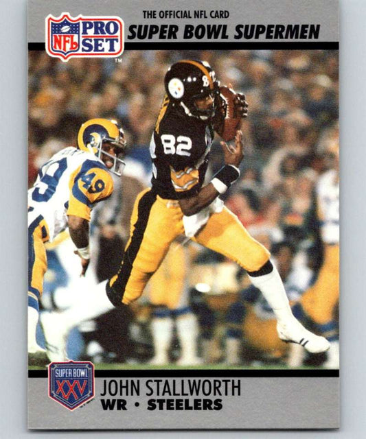 1990 Pro Set Super Bowl 160 #51 John Stallworth Steelers NFL Football Image 1