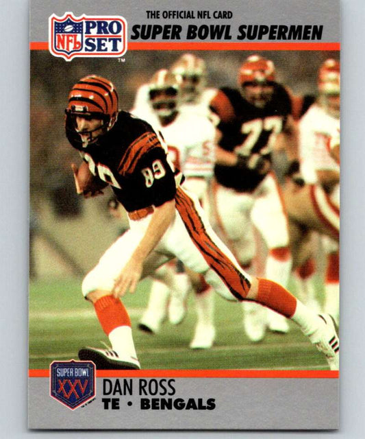 1990 Pro Set Super Bowl 160 #55 Dan Ross Bengals NFL Football Image 1