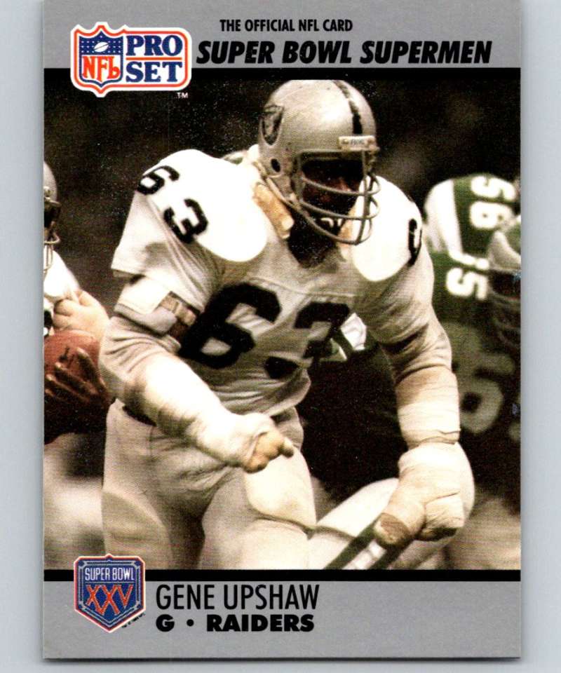 1990 Pro Set Super Bowl 160 #69 Gene Upshaw Raiders NFL Football Image 1