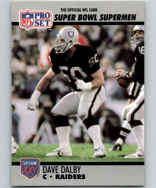 1990 Pro Set Super Bowl 160 #70 Dave Dalby NFL Football Image 1