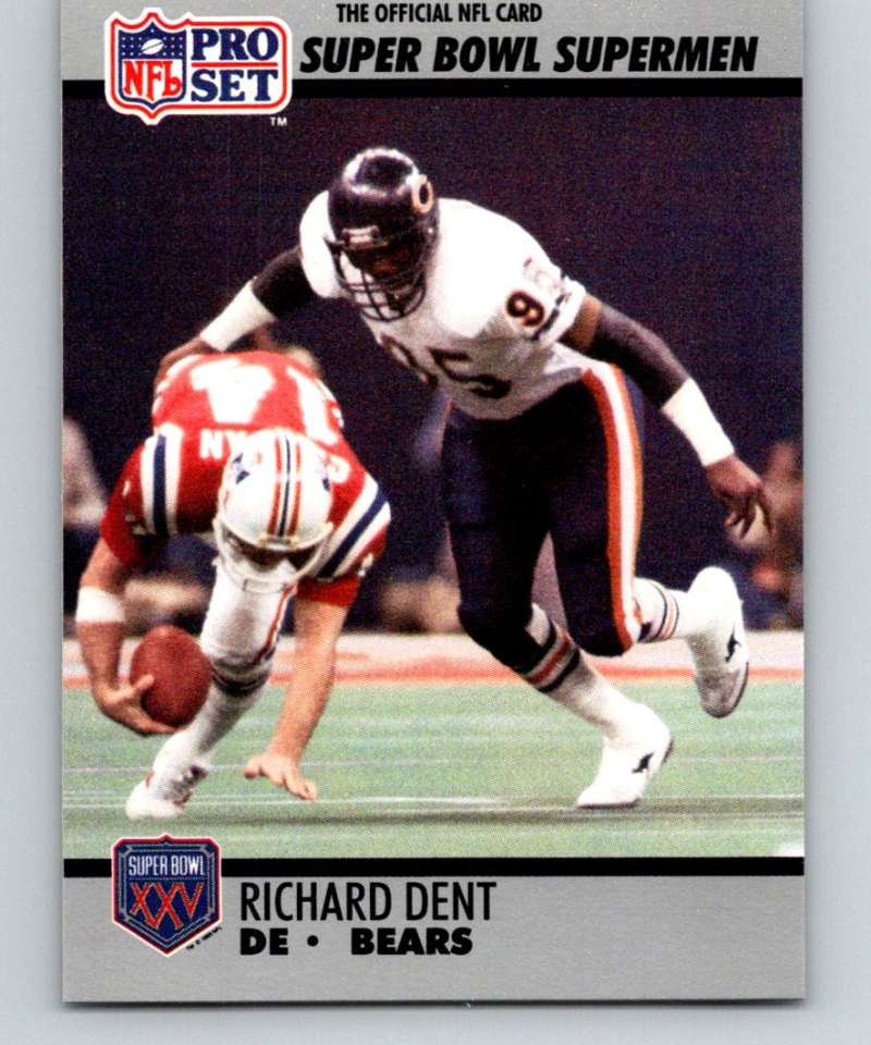 1990 Pro Set Super Bowl 160 #76 Richard Dent Bears NFL Football Image 1