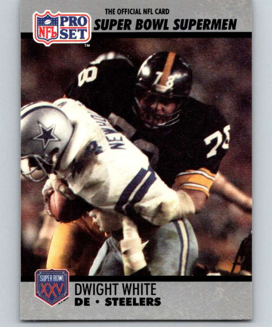 1990 Pro Set Super Bowl 160 #80 Dwight White Steelers NFL Football