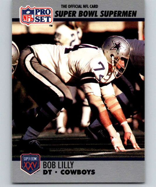 1990 Pro Set Super Bowl 160 #85 Bob Lilly Cowboys NFL Football