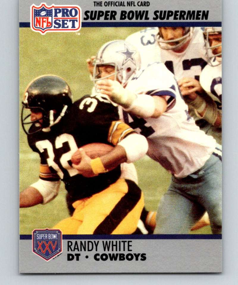 1990 Pro Set Super Bowl 160 #87 Randy White Cowboys NFL Football