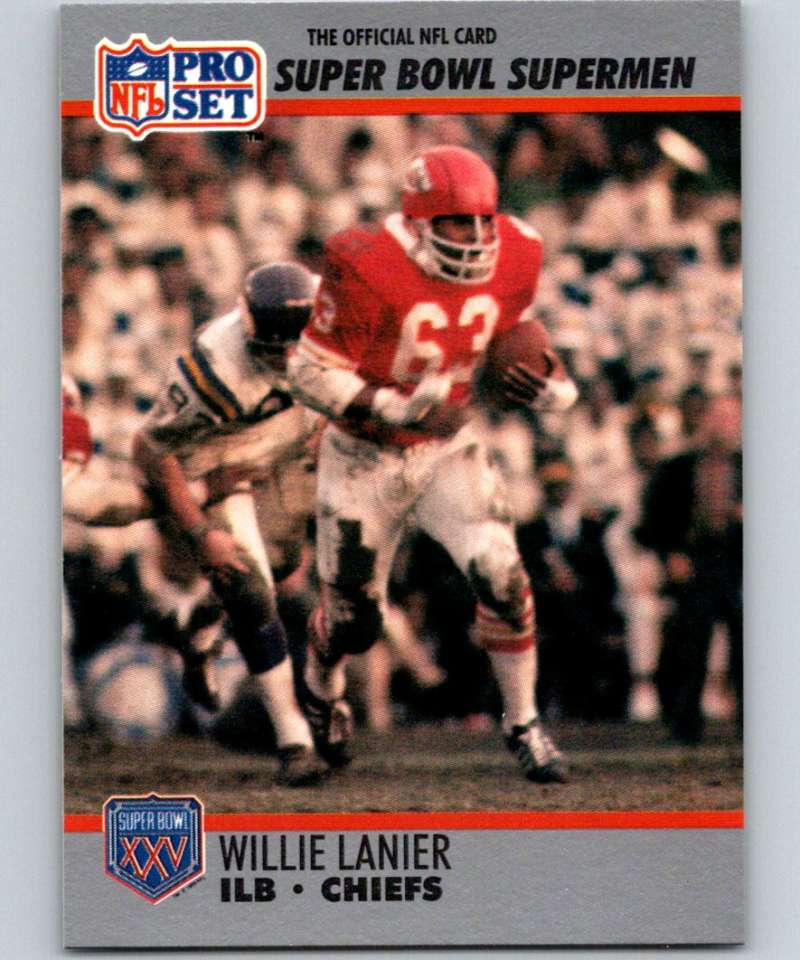 1990 Pro Set Super Bowl 160 #91 Willie Lanier Chiefs NFL Football