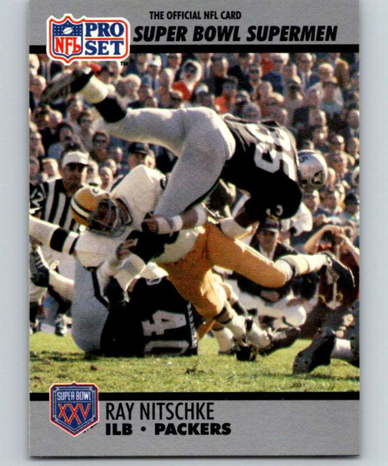 1990 Pro Set Super Bowl 160 #92 Ray Nitschke Packers NFL Football