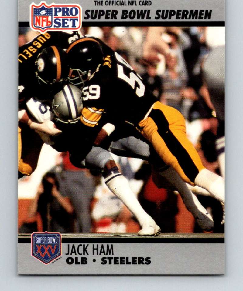 1990 Pro Set Super Bowl 160 #96 Jack Ham Steelers NFL Football Image 1