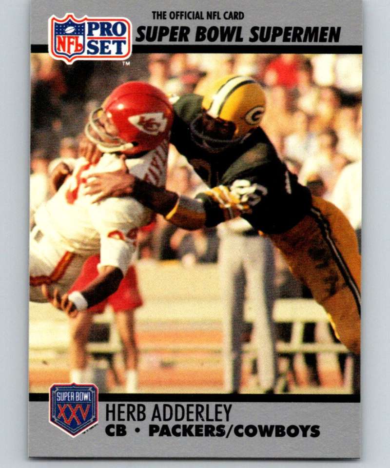 1990 Pro Set Super Bowl 160 #100 Herb Adderley NFL Football