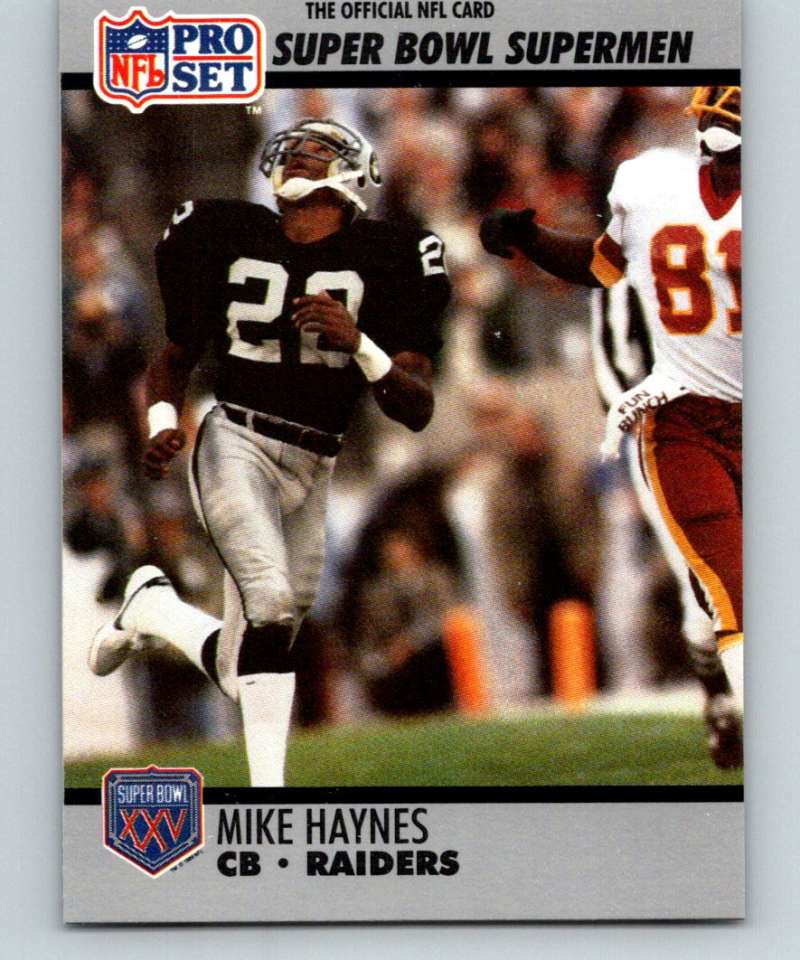 1990 Pro Set Super Bowl 160 #104 Mike Haynes LA Raiders NFL Football