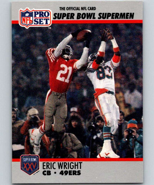 1990 Pro Set Super Bowl 160 #107 Eric Wright 49ers NFL Football