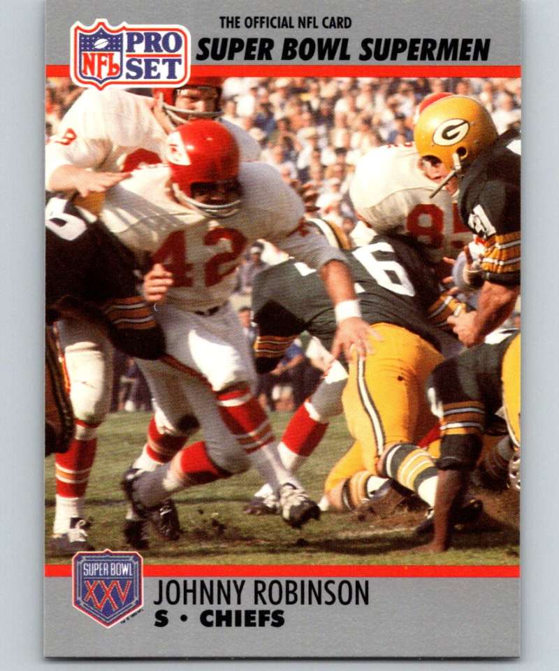1990 Pro Set Super Bowl 160 #111 Johnny Robinson Chiefs NFL Football