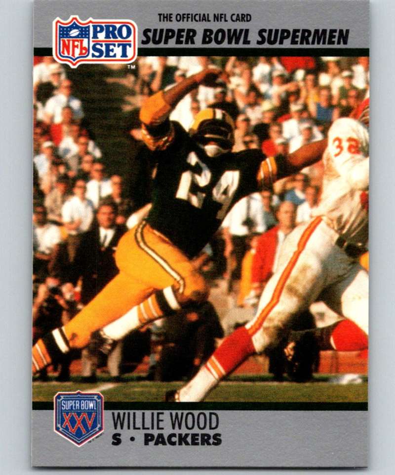 1990 Pro Set Super Bowl 160 #115 Willie Wood Packers NFL Football