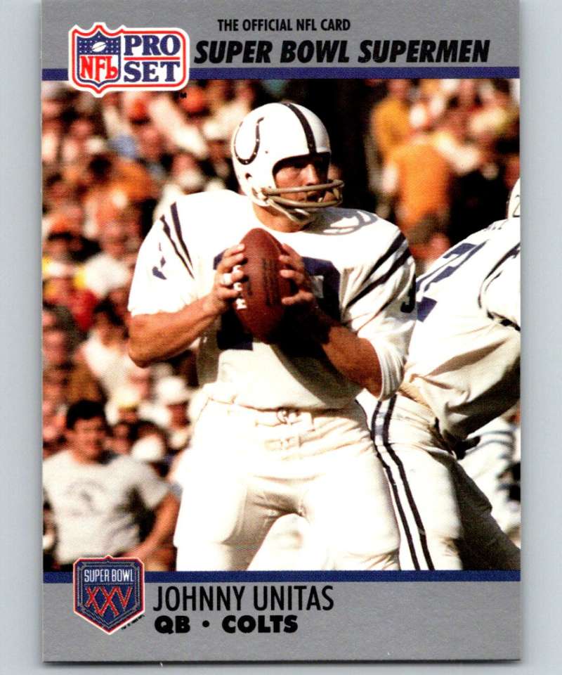 1990 Pro Set Super Bowl 160 #134 Johnny Unitas Colts NFL Football