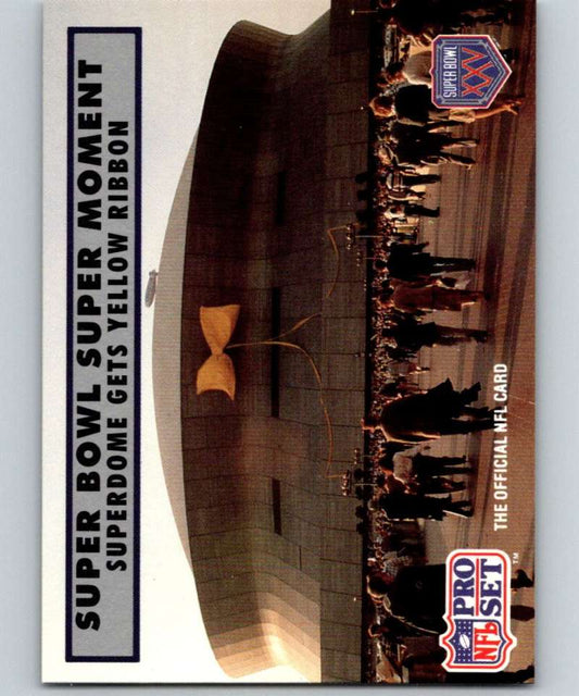 1990 Pro Set Super Bowl 160 #146 Yellow Ribbon NFL Football Image 1