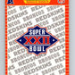 1989 Pro Set Super Bowl Logos #22 Super Bowl XXII NFL Football Image 1