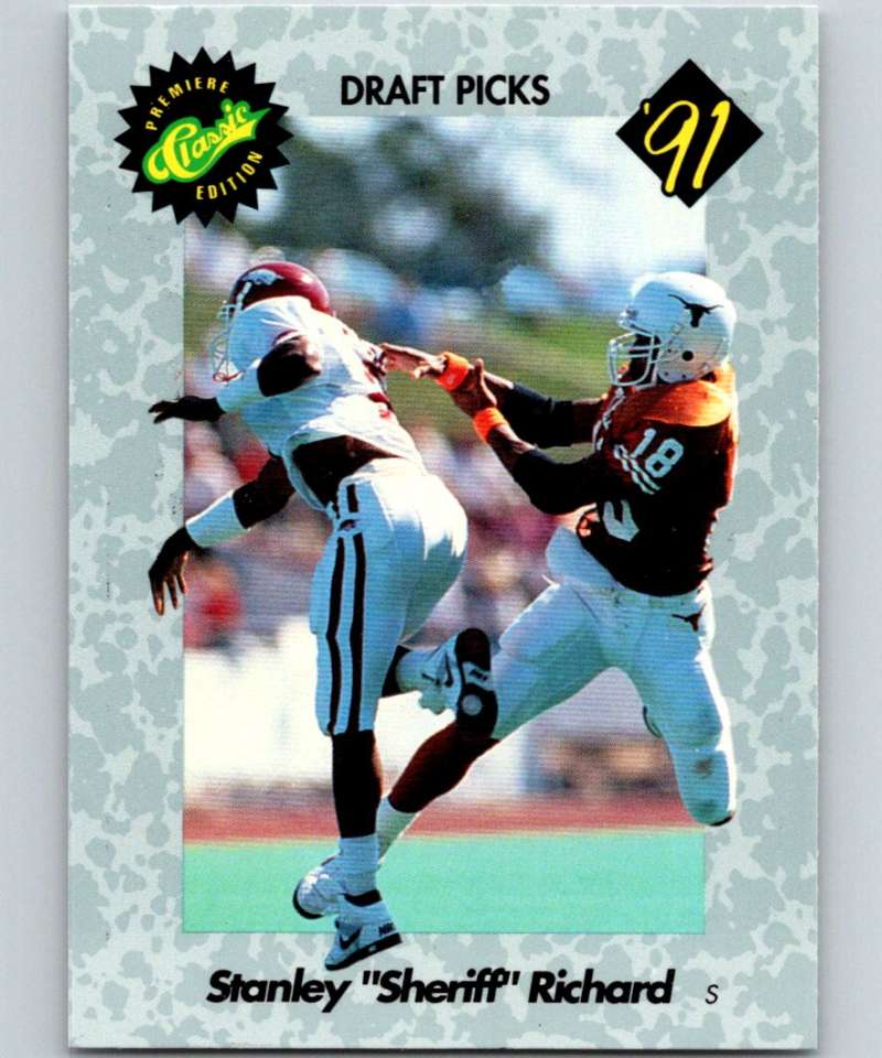 1991 Classic #9 Stanley Sheriff Richard NFL Football Image 1