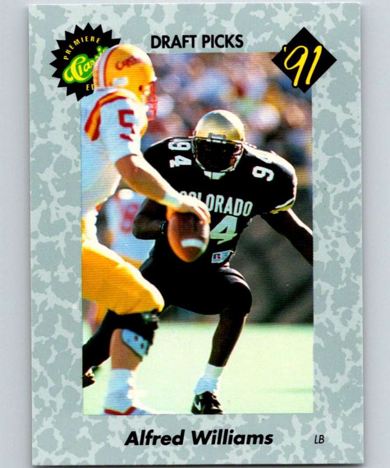 1991 Classic #16 Alfred Williams NFL Football Image 1