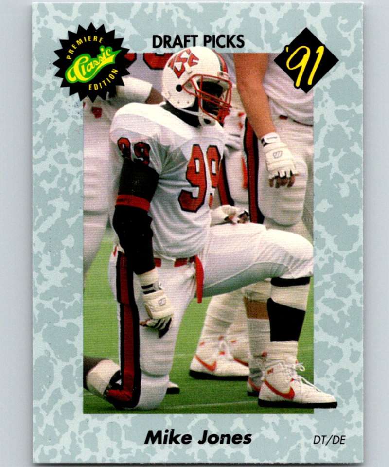 1991 Classic #29 Mike Jones NFL Football Image 1