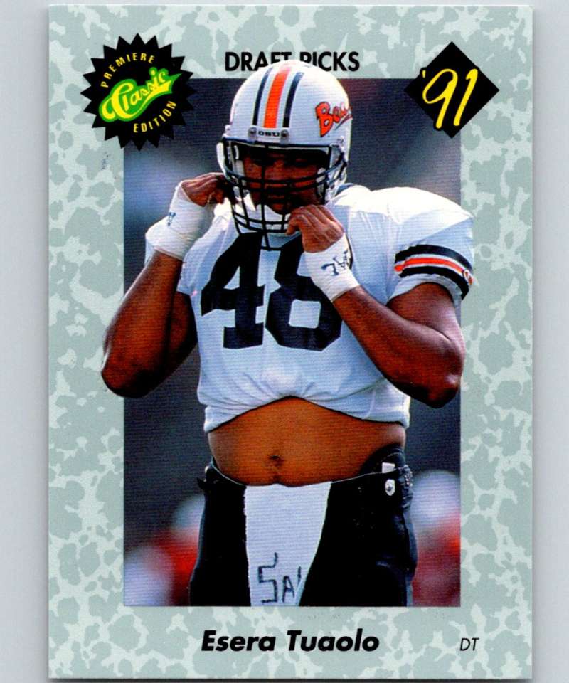 1991 Classic #32 Esera Tuaolo NFL Football Image 1