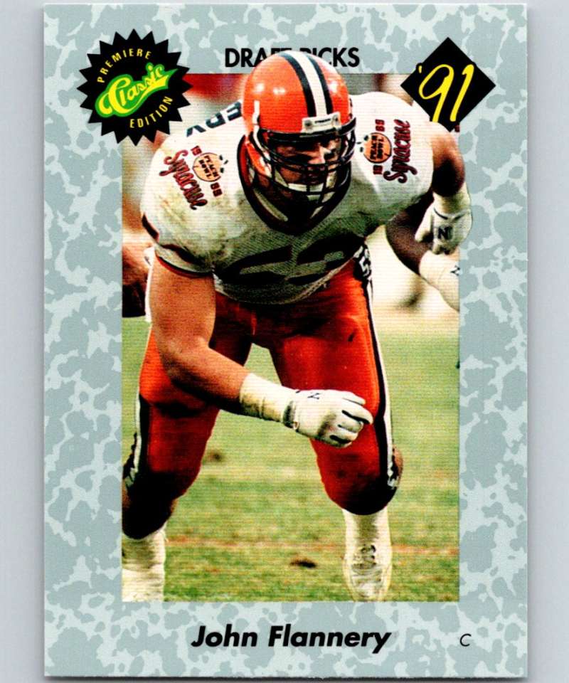 1991 Classic #41 John Flannery NFL Football Image 1