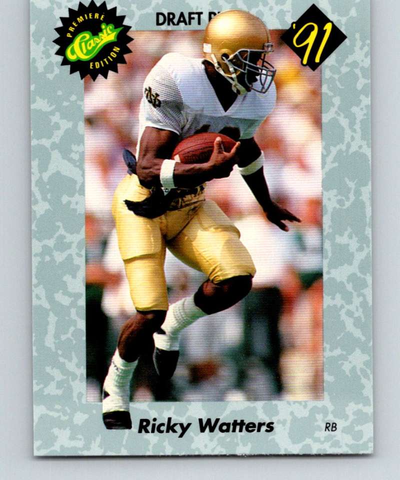 1991 Classic #42 Ricky Watters NFL Football Image 1