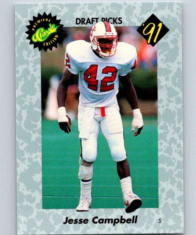 1991 Classic #45 Jesse Campbell NFL Football Image 1