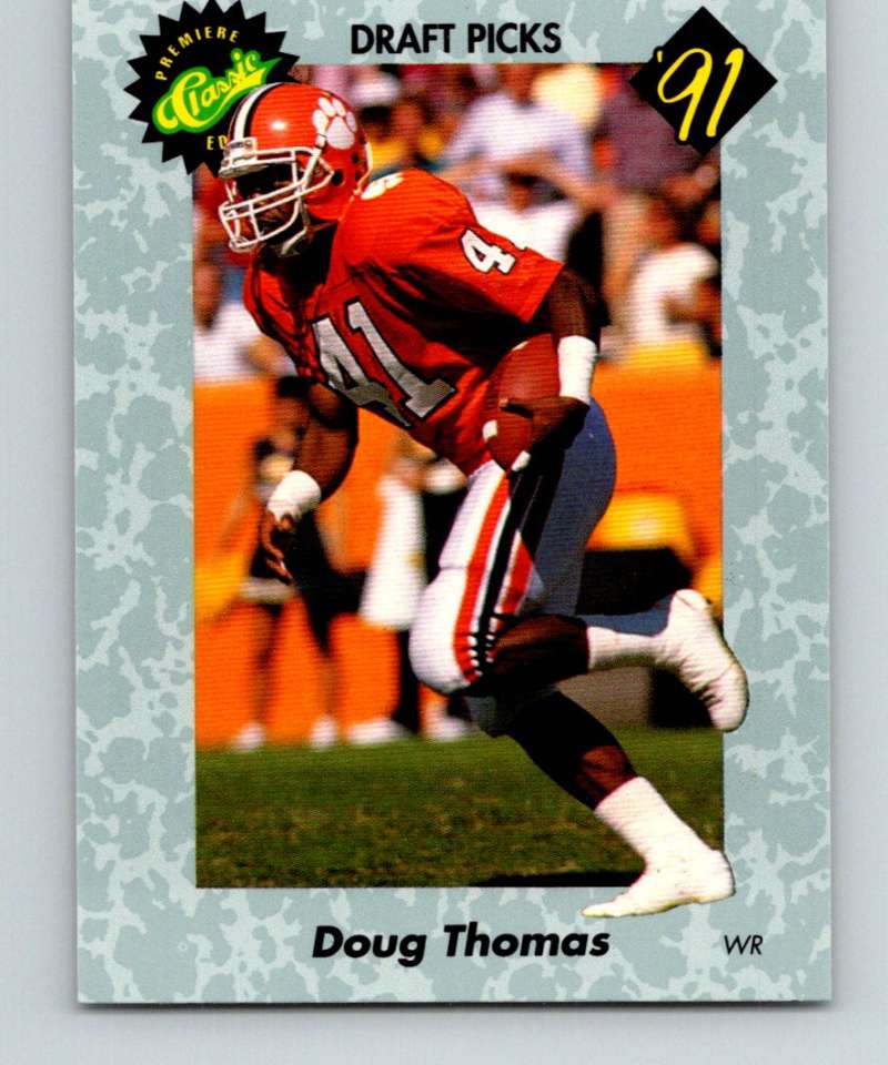 1991 Classic #47 Doug Thomas NFL Football Image 1