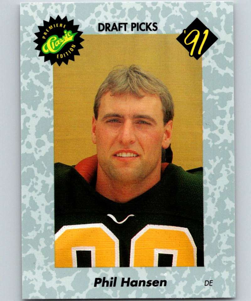 1991 Classic #48 Phil Hansen NFL Football Image 1